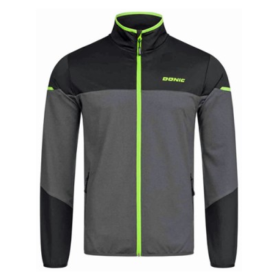 DONIC Craft Table Tennis Tracksuit Black/Anthracite Melange/Lime Green
